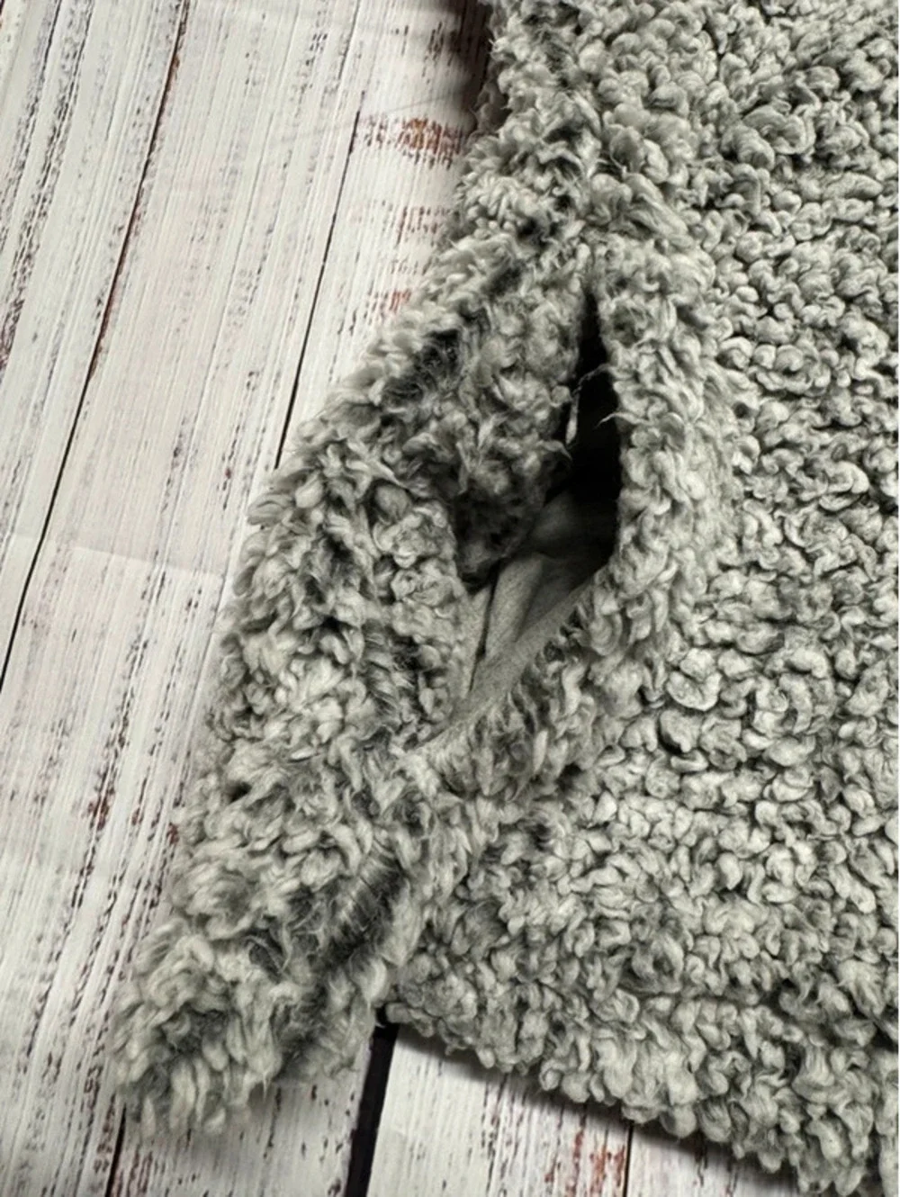 Weatherproof Vintage Gray Sherpa Fleece Pullover Women's S